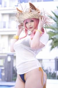 Hana Bunny - Tamamo Bikini (Fate Grand Order) [9P-2M]